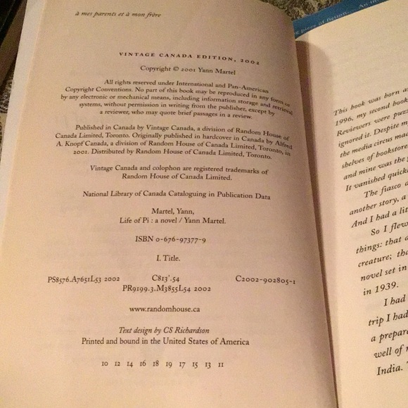 Books by Yann Martel 📚The Life of Pi 🐯And Self Nice clean soft cover copies - Picture 7 of 8